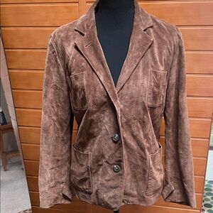 Ralph Lauren Brown Leather Suede Women's Jacket